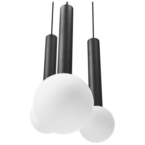 Lampe Suspension Boues Métal Noir