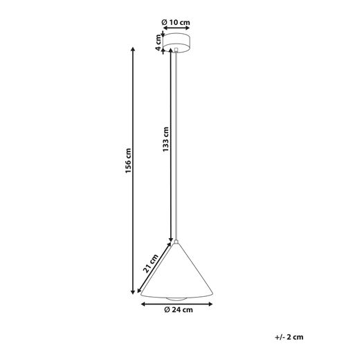 Lampe Suspension Leyre Métal Blanc