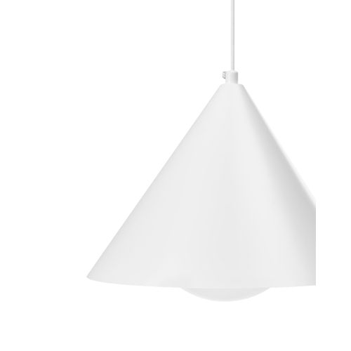 Lampe Suspension Leyre Métal Blanc