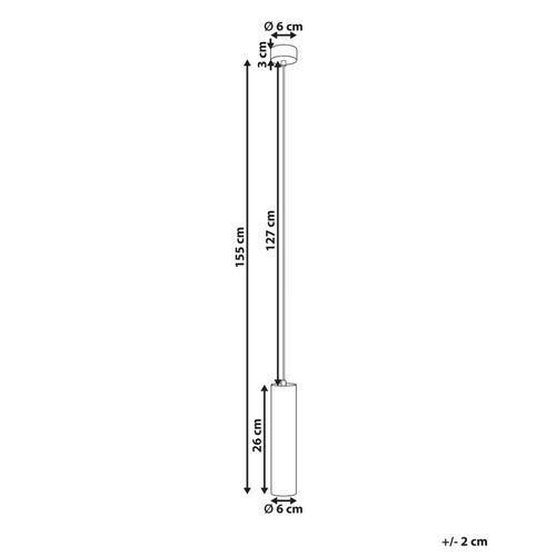 Lampe LED Suspendue Devesa Métal Noir