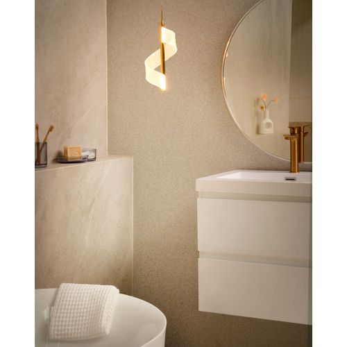 Lampe LED Suspendue Sarela Métal Doré