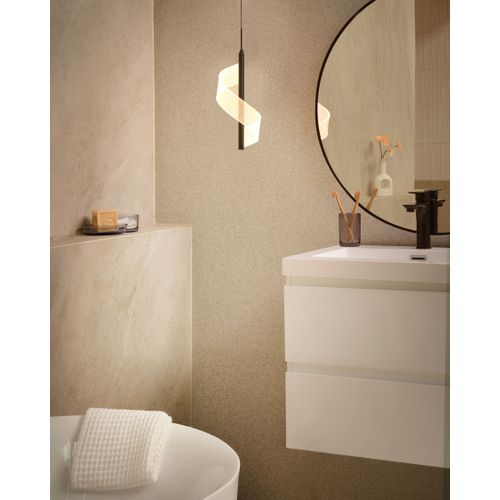 Lampe LED Suspendue Sarela Métal Noir