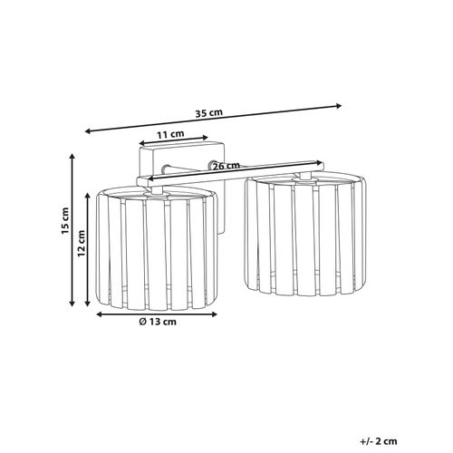 Lampe Murale Lourido Métal Argenté
