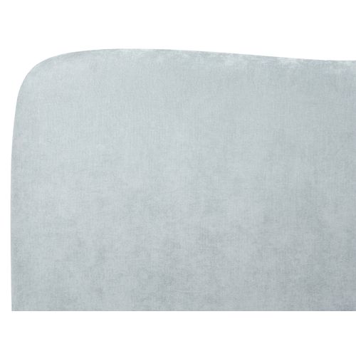 Lit Ottoman Tissu Blagnac 140 X 200 Cm Bleu Clair