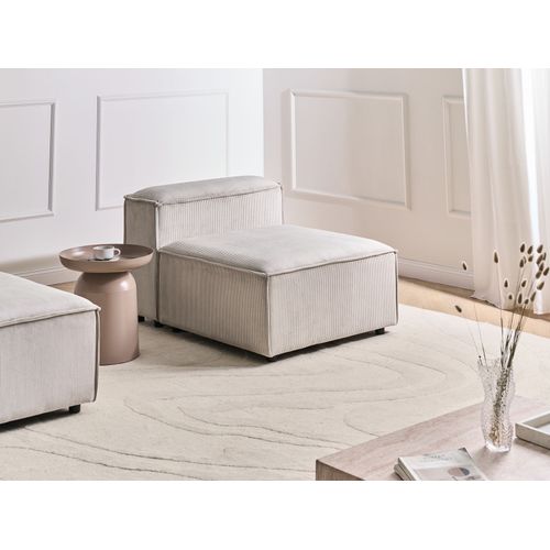 Module Fauteuil Ardal Velours Côtelé Taupe