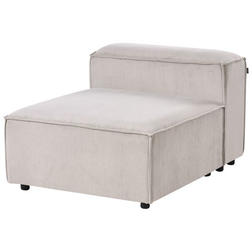 Module Fauteuil Ardal Velours Côtelé Taupe