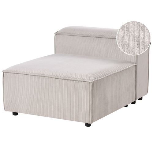 Module Fauteuil Ardal Velours Côtelé Taupe