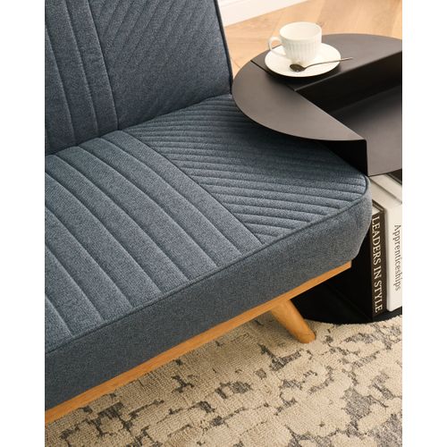 Canapé-lit 2 Places Kalfafel Tissu Bleu