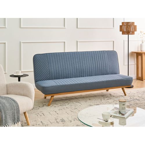 Canapé-lit 2 Places Kalfafel Tissu Bleu
