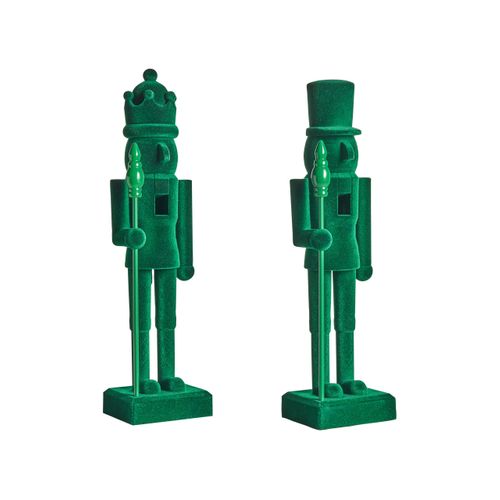 Lot De 2 Figurines Flatey Casse-noisette 40 Cm Vert
