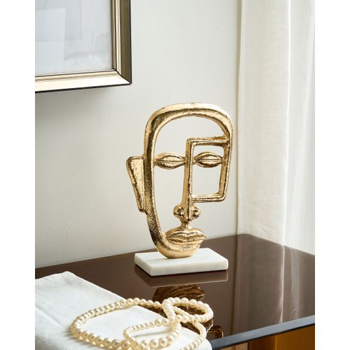 Accessoire Décoratif Visage Mosko Métal Doré