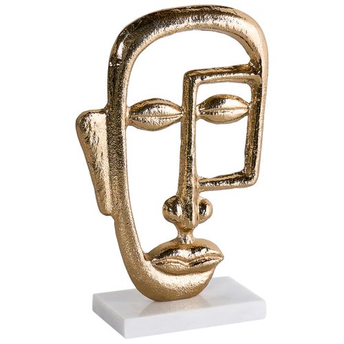 Accessoire Décoratif Visage Mosko Métal Doré