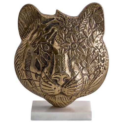 Accessoire Décoratif Tigre Brova Métal Doré