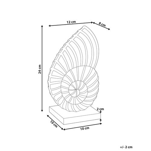 Accessoire Décoratif Coquillage Tulje Métal Doré