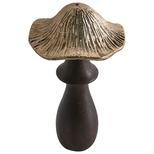 Lot De 2 Figurines Champignon Dubljani Noir/doré
