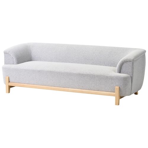 Ensemble De Salon 5 Places Alnor Tissu Gris Clair