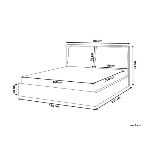 Lit Avec Sommier Velours Bajonna 160 X 200 Cm Vert Menthe