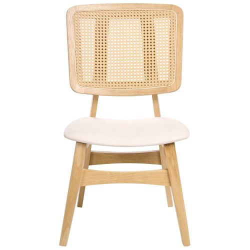 Lot De 2 Chaises De Salle à Manger Alcova Bois Marron Clair