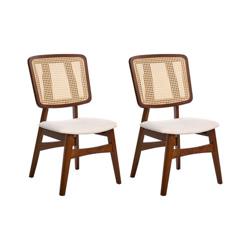 Lot De 2 Chaises De Salle à Manger Alcova Bois Marron