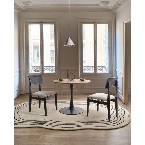 Lot De 2 Chaises De Salle à Manger Rubonia Bois Noir