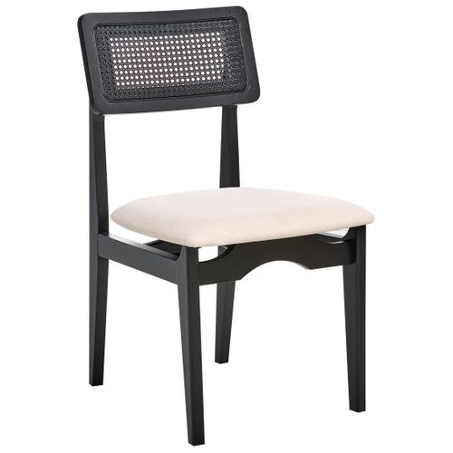 Lot De 2 Chaises De Salle à Manger Rubonia Bois Noir