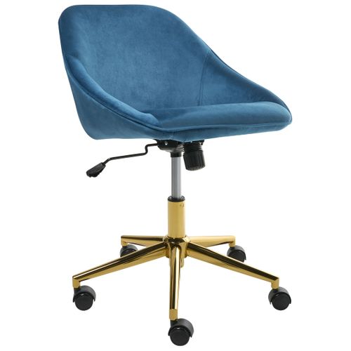 Chaise De Bureau Bardsdale Velours Bleu Marine