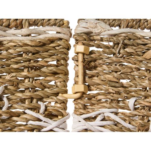 Jupe De Sapin De Noël Hiver Herbier Marin Blanc 43 Cm