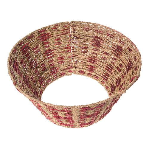 Jupe De Sapin De Noël Neige Herbier Marin Naturel 42 Cm