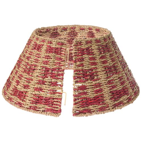 Jupe De Sapin De Noël Neige Herbier Marin Naturel 42 Cm