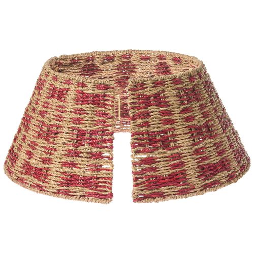 Jupe De Sapin De Noël Neige Herbier Marin Naturel 52 Cm