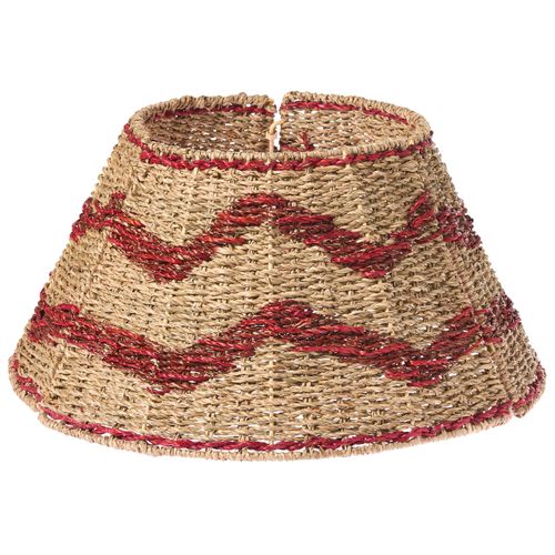 Jupe De Sapin De Noël Hiver Herbier Marin Rouge 43 Cm