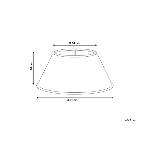 Jupe De Sapin De Noël Hiver Herbier Marin Rouge 51 Cm