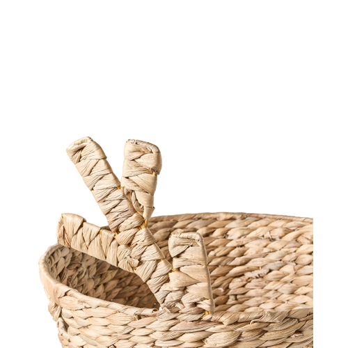 Panier Renne Fibre De Jacinthe D'eau Naturel