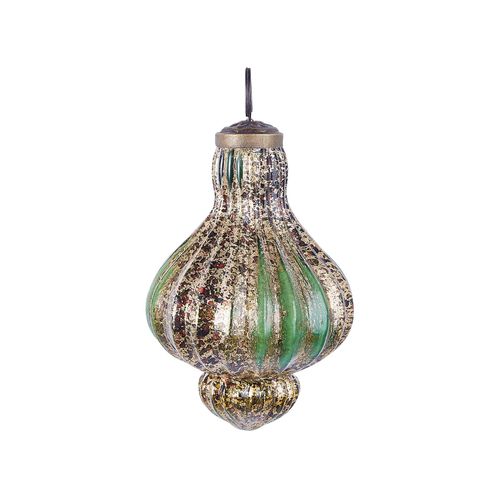 Lot De 8 Boules Brillant Verre Vert