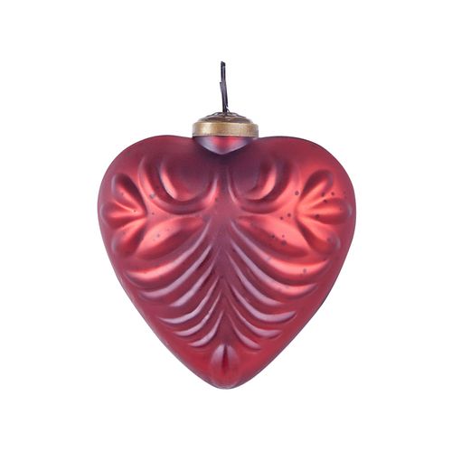 Lot De 8 Boules Feriable Verre Rouge