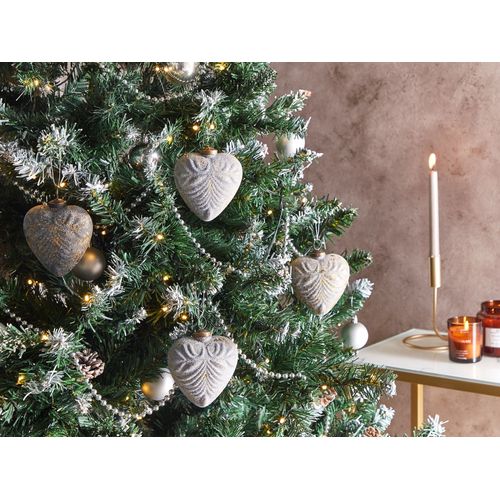 Lot De 8 Boules Feriable Verre Gris