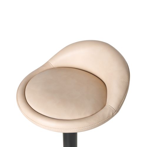 Lot De 2 Tabourets De Bar Meeder Cuir Pu Beige Clair