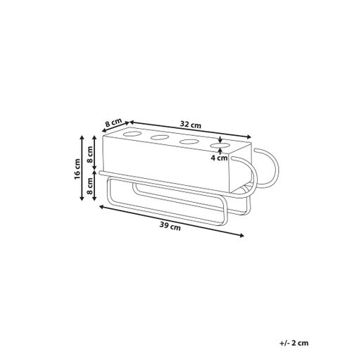 Bougeoir Kuhmo Rouge Métal