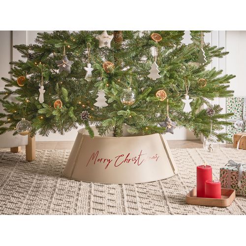Jupe De Sapin De Noël Imatra Métal Beige 65 Cm