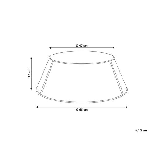 Jupe De Sapin De Noël Imatra Métal Beige 65 Cm