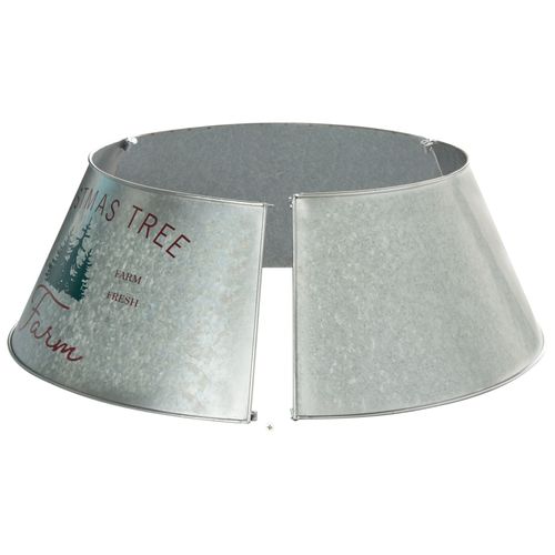 Jupe De Sapin De Noël Rovaniemi Métal Argenté 65 Cm