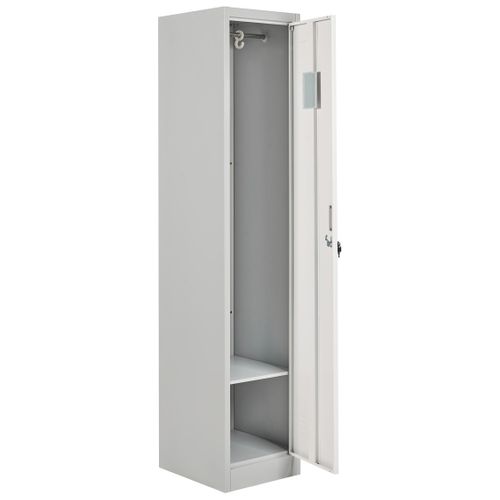 Casier Vestiaire à Porte Simple Athlete Métal Gris/blanc