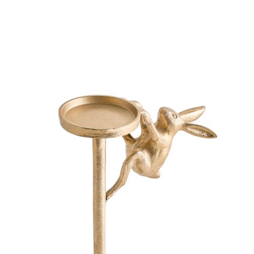 Bougeoir Kosor Métal 25 Cm Doré