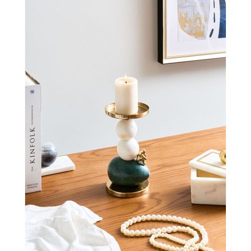 Bougeoir Krivodol Marbre 20 Cm Multicolore