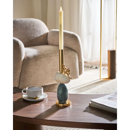 Bougeoir Barice Marbre 34 Cm Multicolore