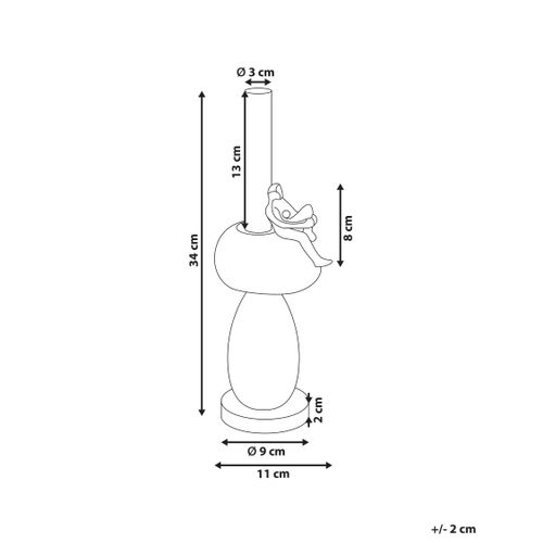 Bougeoir Barice Marbre 34 Cm Multicolore