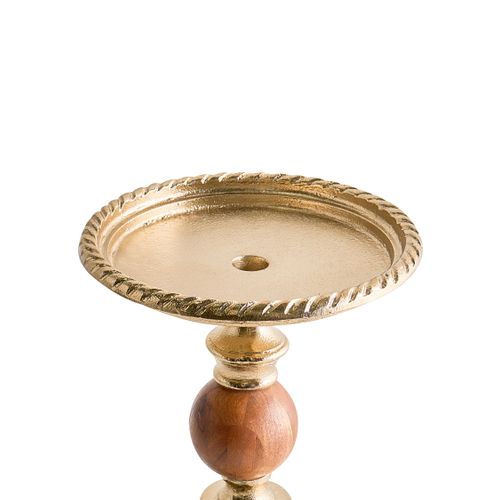 Bougeoir Vodno Métal 31 Cm Doré