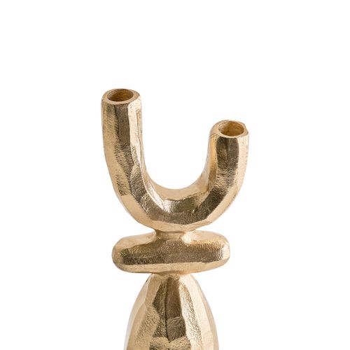 Bougeoir Kradenik Métal 33 Cm Doré