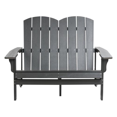 Banc De Jardin Adirondack 125 Cm Gris Foncé