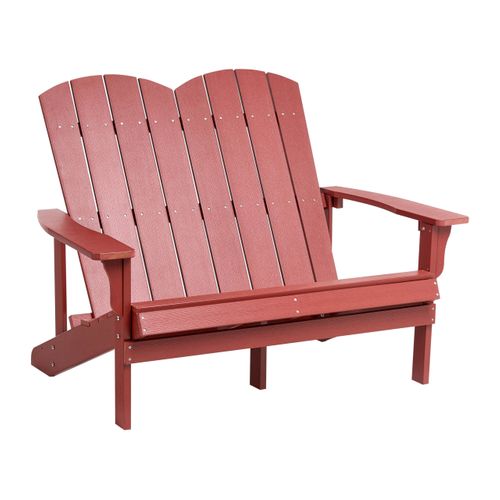 Banc De Jardin Adirondack 125 Cm Rouge